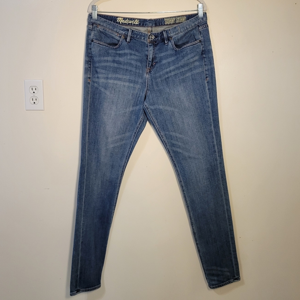 Madewell (Women's 32x32) Skinny Skinny Medium Wash Blue Denim Jeans